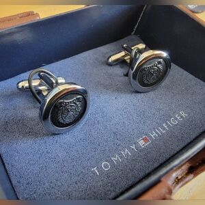 New Tommy Hilfiger Silver Cufflinks